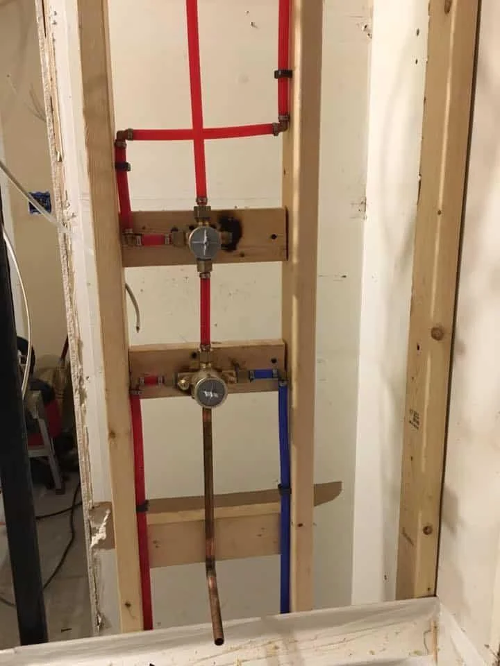 Residential water supply piping and connections