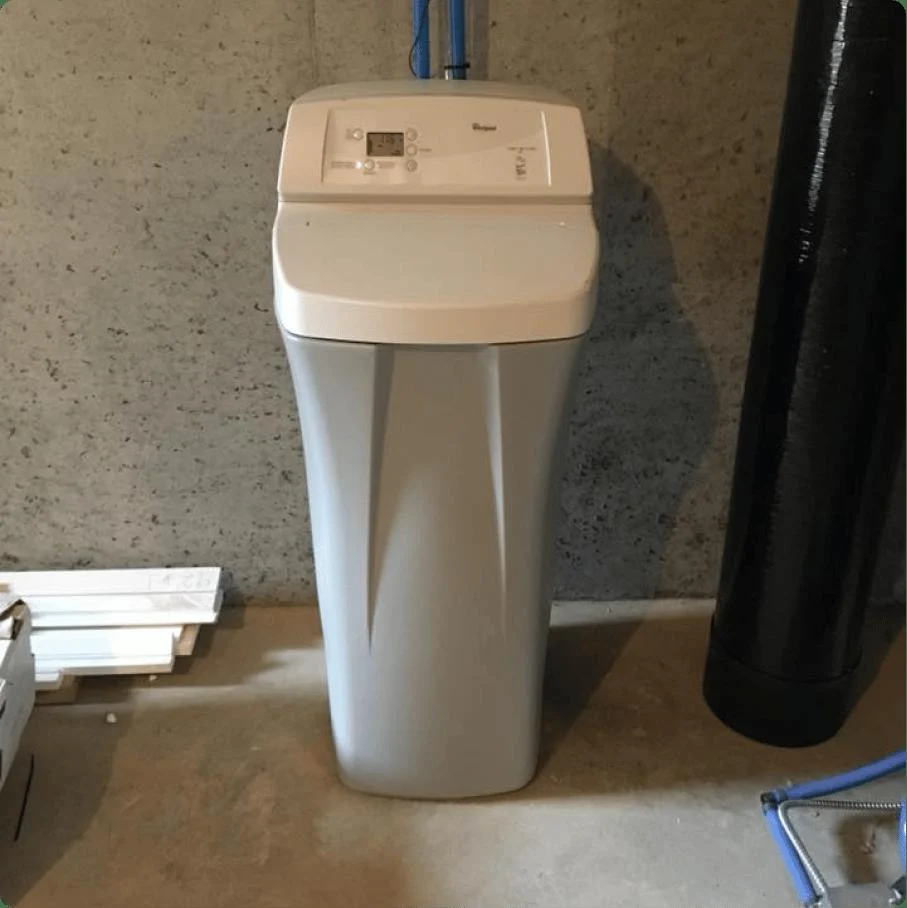 Water softener brine tank and treatment equipment